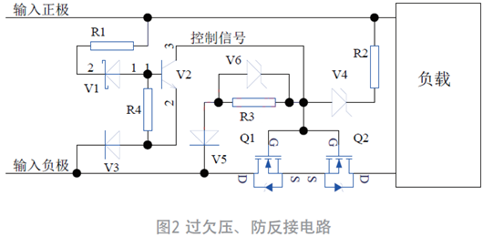 過欠壓、防反接電路